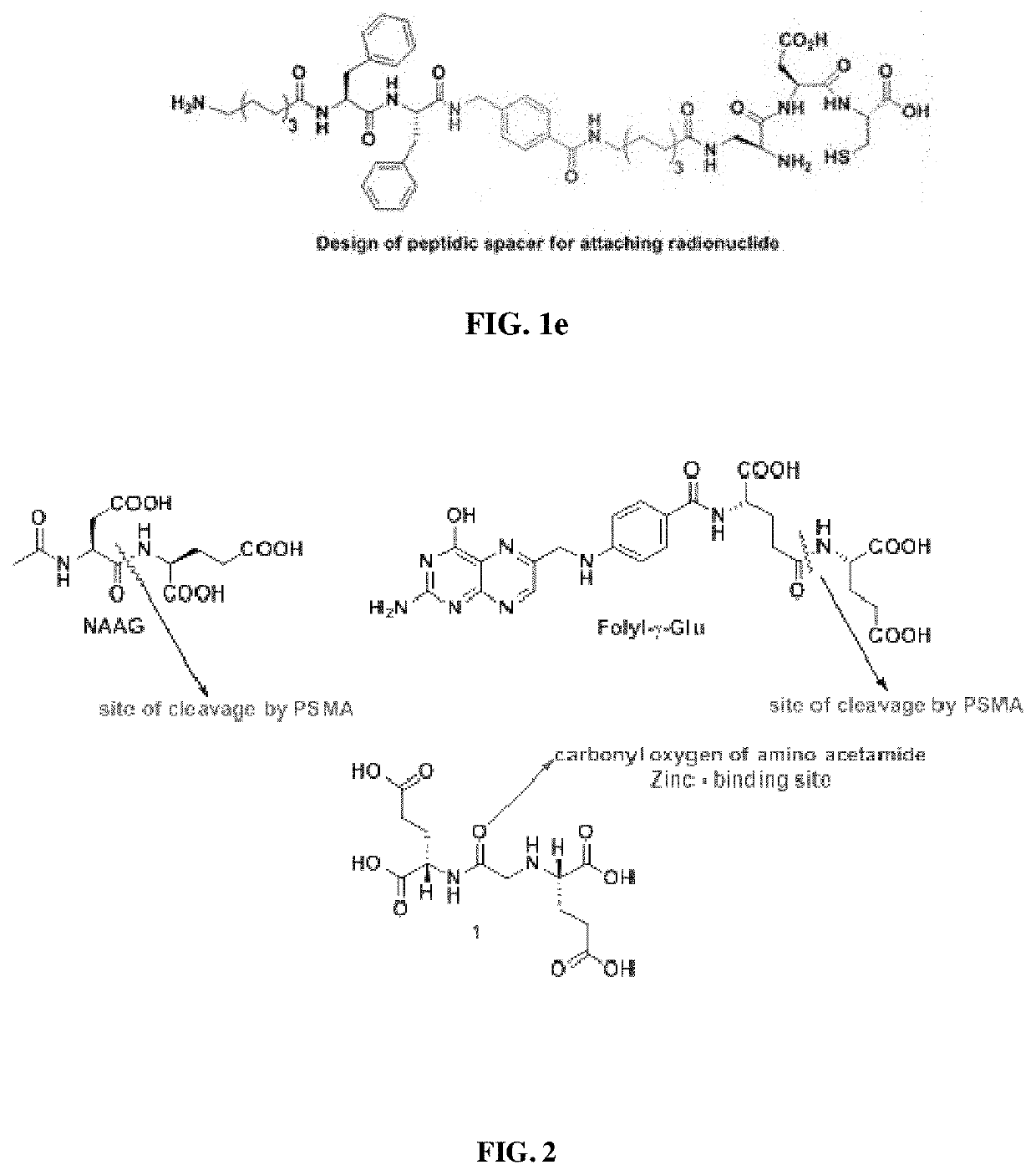 Small molecule inhibitors for early diagnosis of prostate specific membrane antigen cancers and neurodegenerative diseases