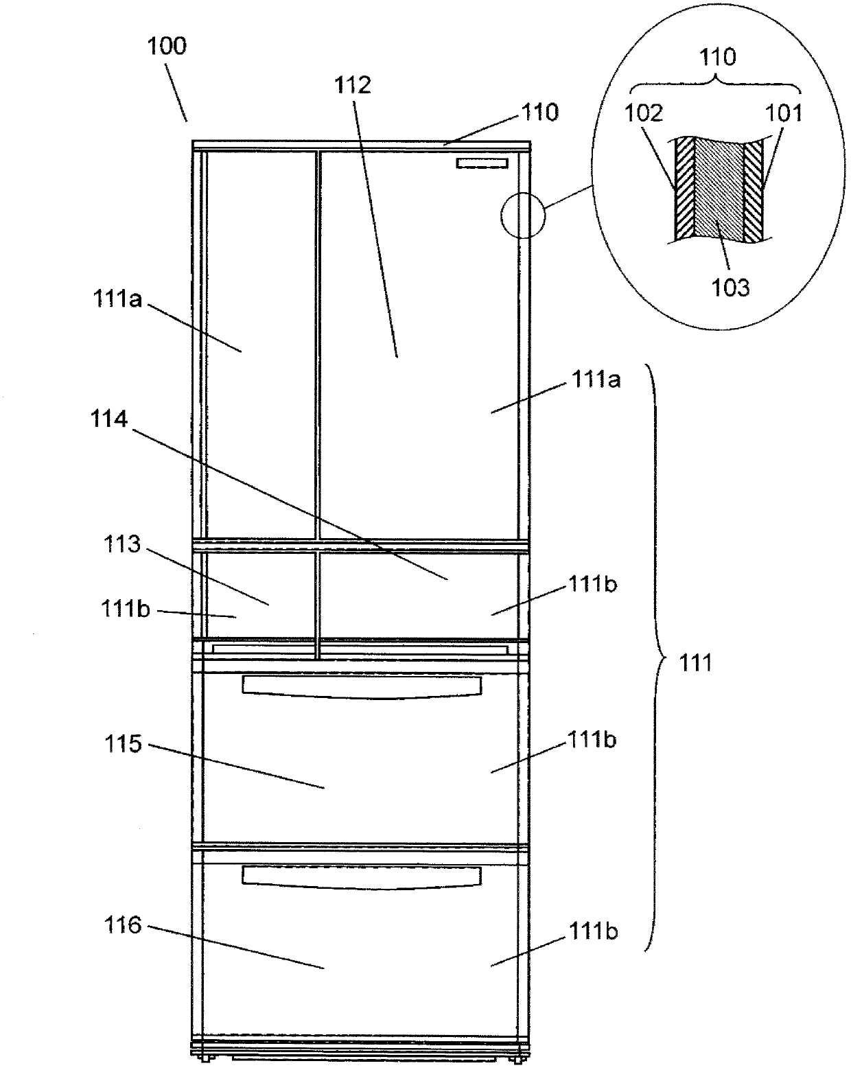 Refrigerator and egg storage case