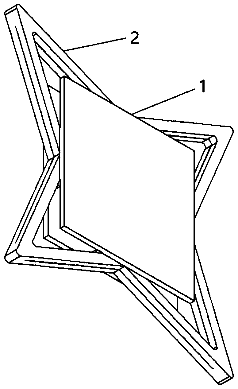 Fruit packaging box integrating buffering packaging and self-tightening packaging