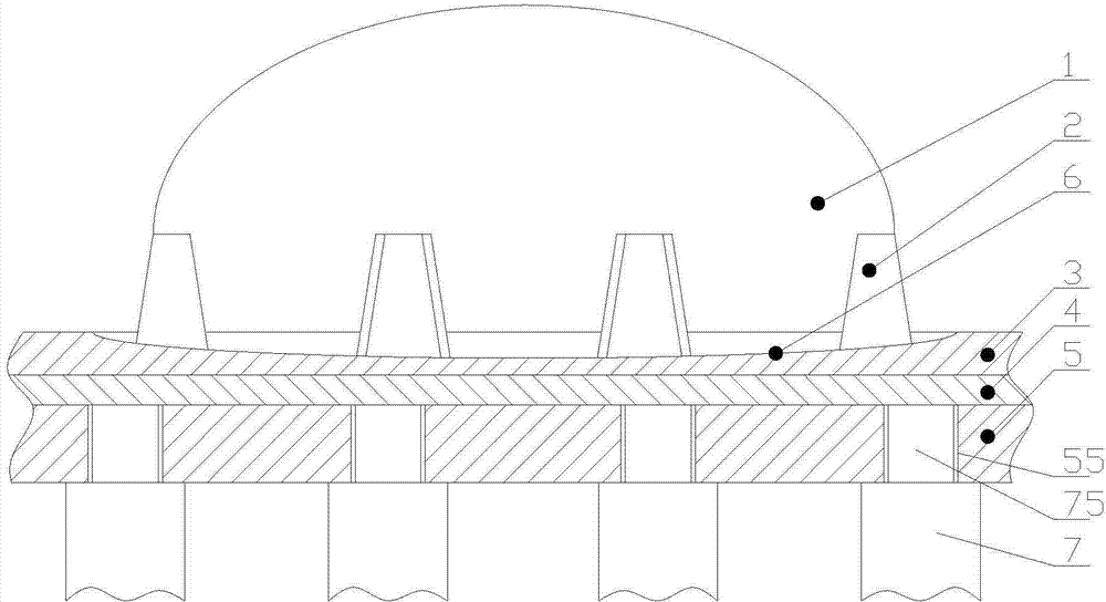 Multi-core array integrated structure for LED light source