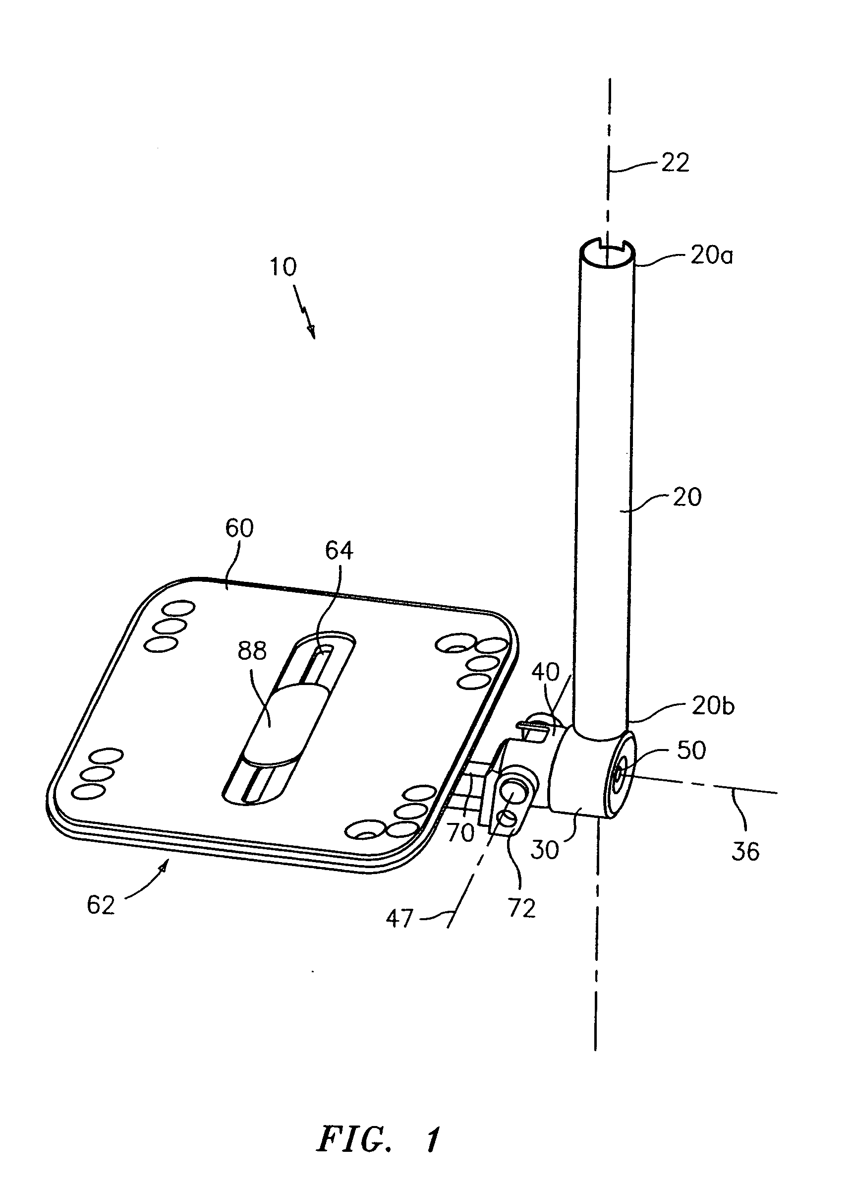 Mount for a wheelchair footrest