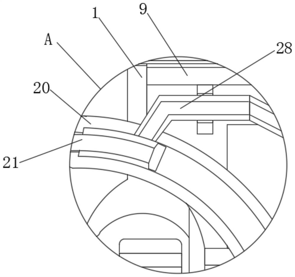 A driving device for a smart shopping delivery robot