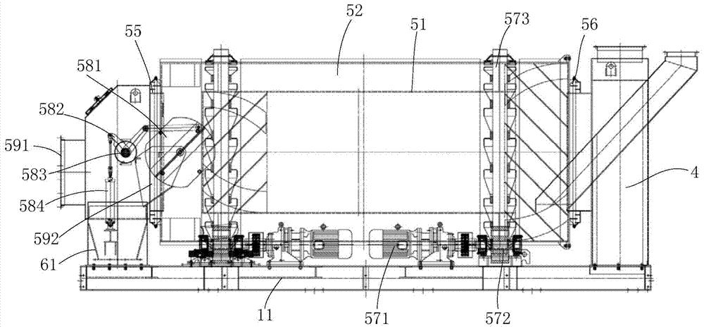 A preheating device for non-ferrous metal smelting