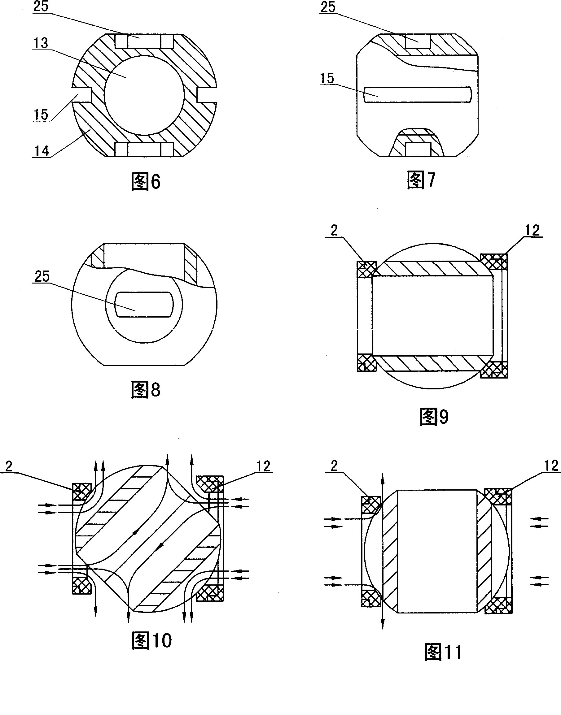 One-way rotary multi air-exhaust angle cock door