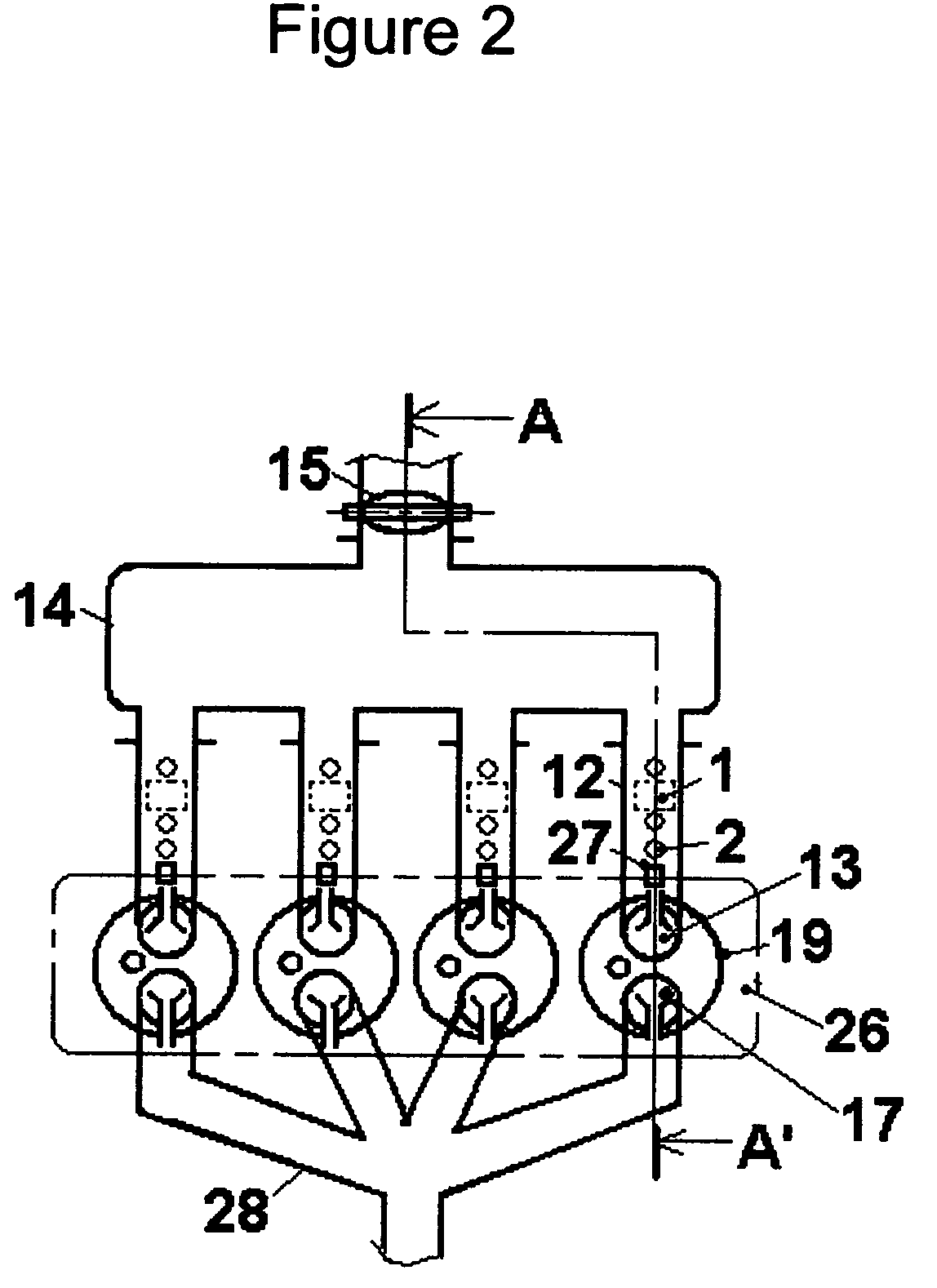 Engine suction air flow rate measuring device