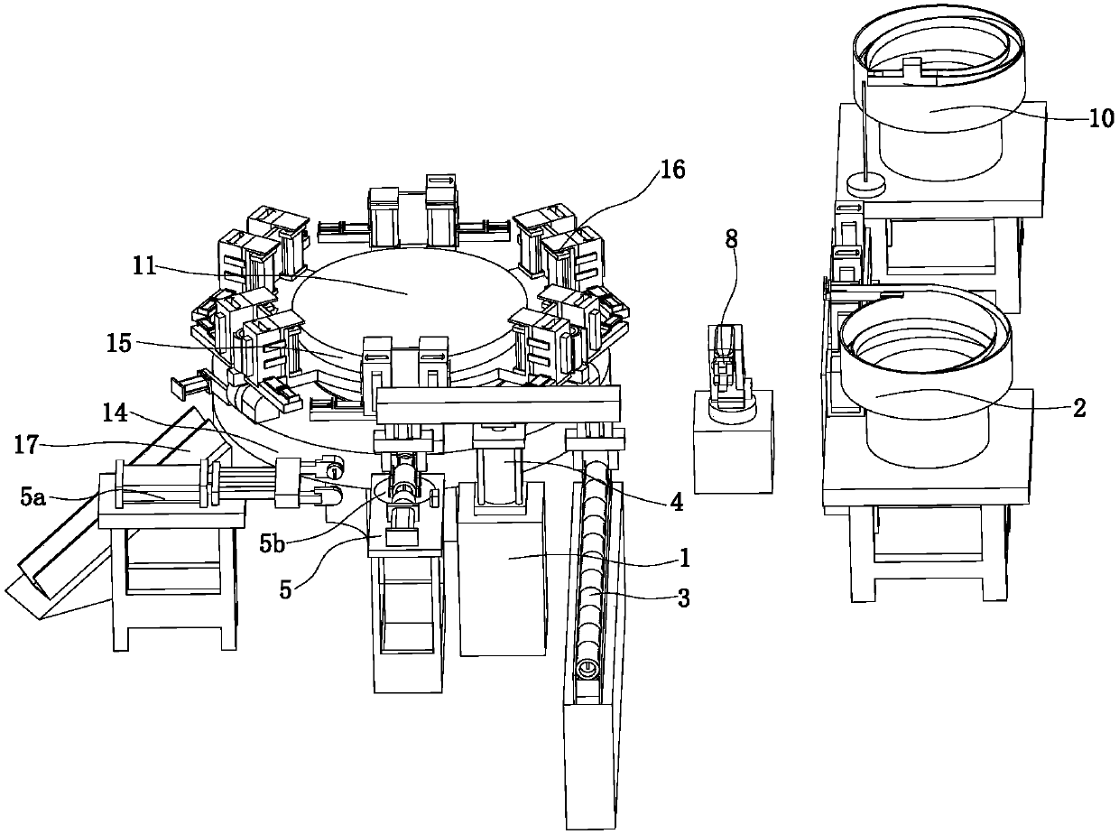 Feeding device of automatic assembly equipment for blades of blade lock