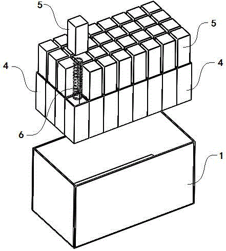 Express box with compression-resisting and shock-absorbing functions