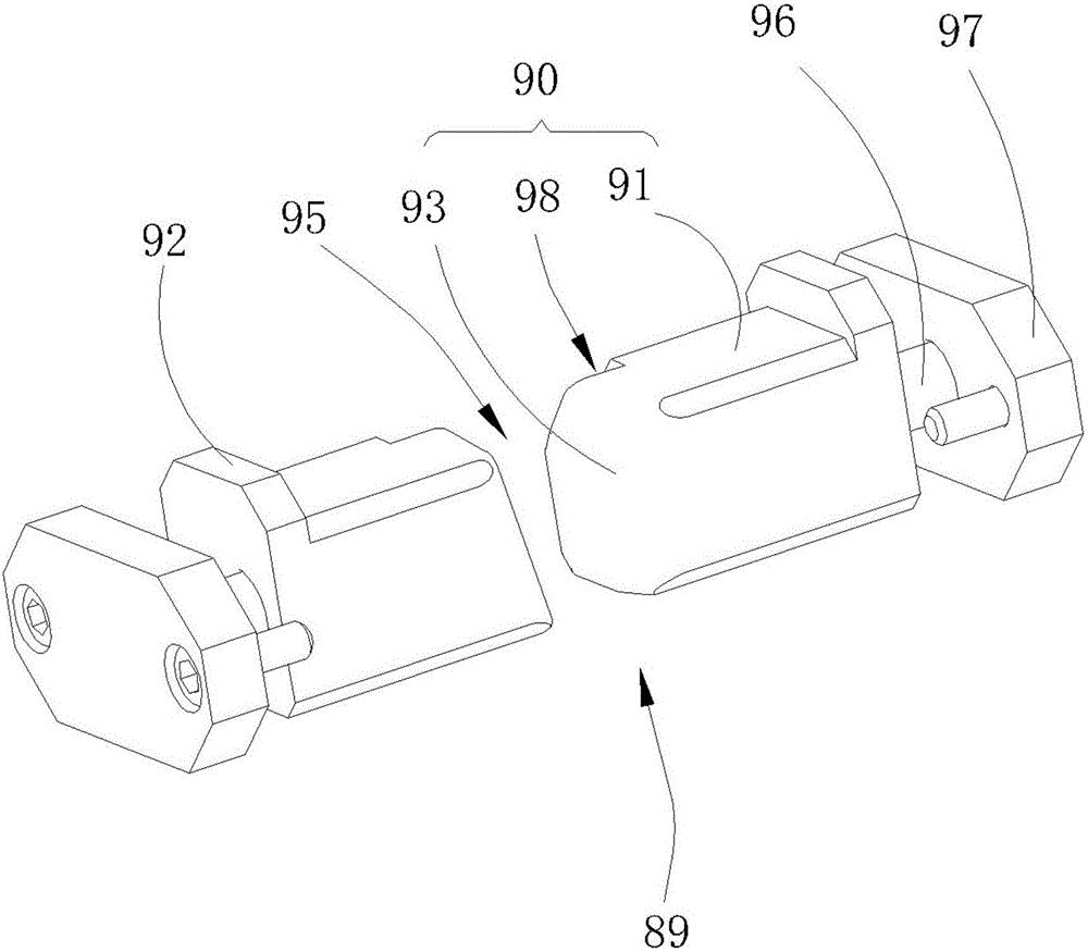 Bicolor die sliding block structure and sliding block core pulling mechanism