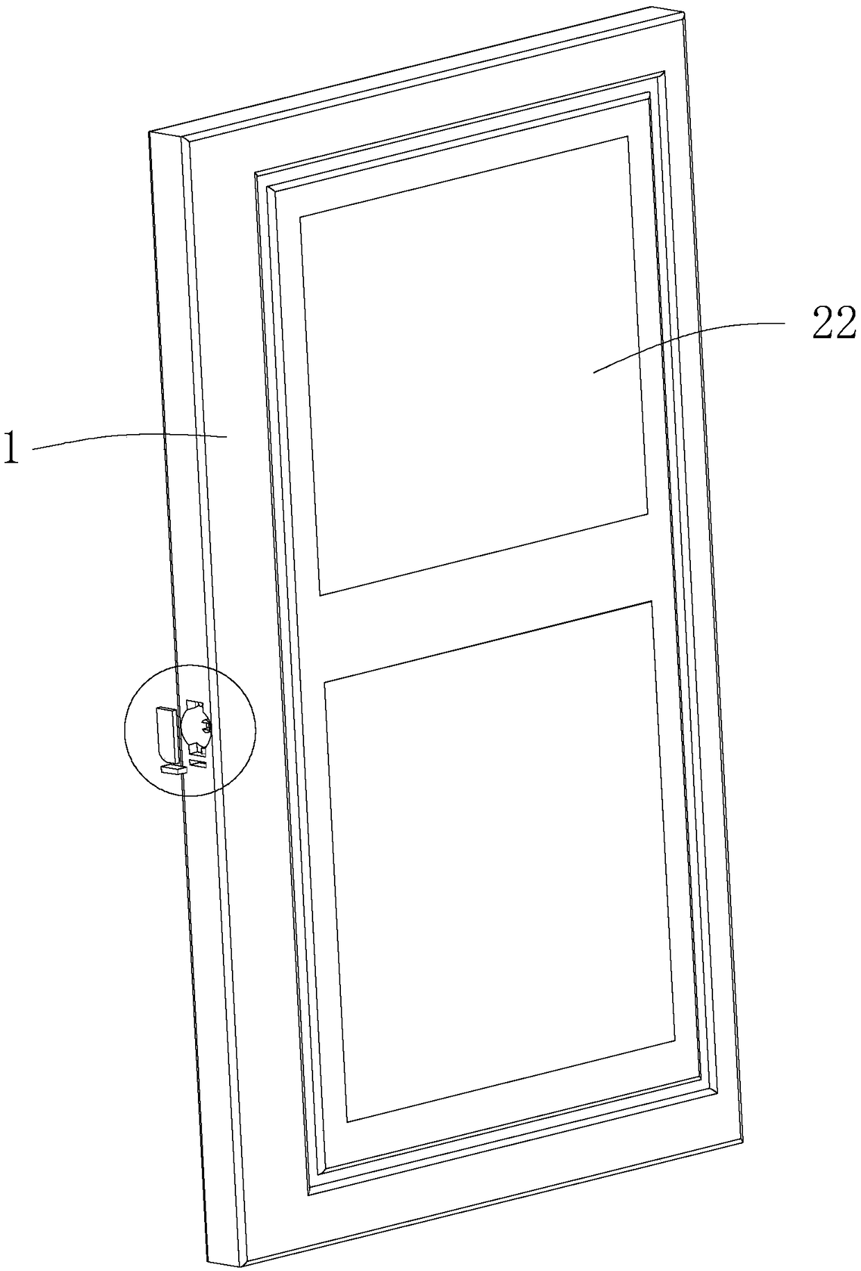 Insect-proof wooden door