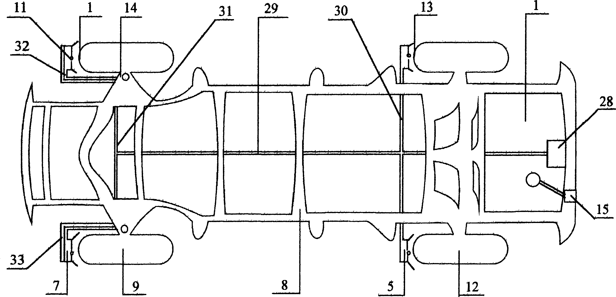 Temperature reducing device for vehicle tire