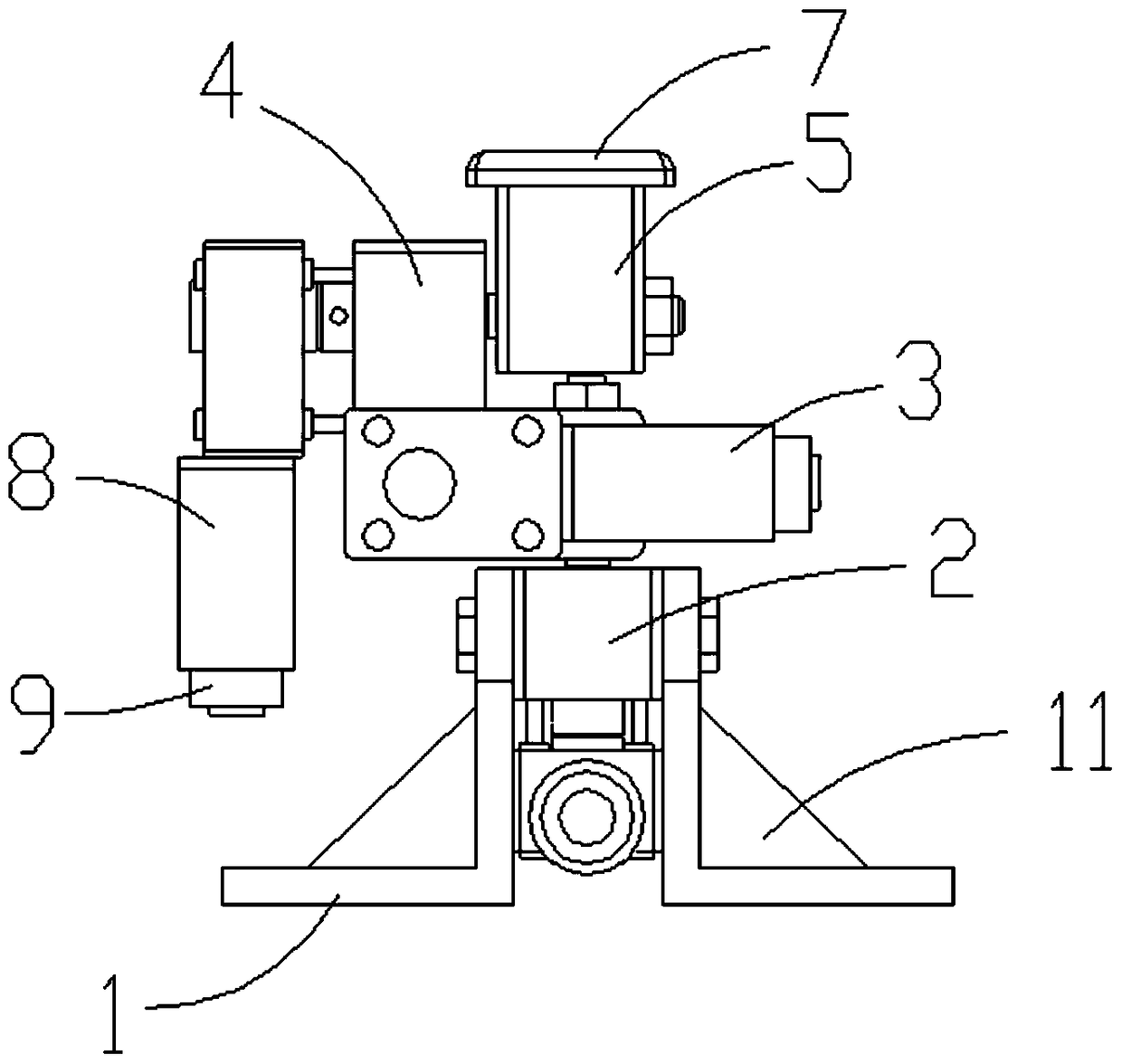 A three-axis electric pan/tilt