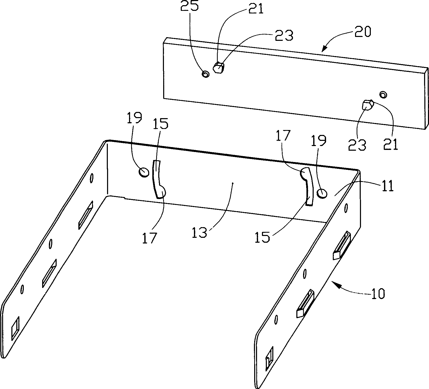 Front panel clamping and buckling method