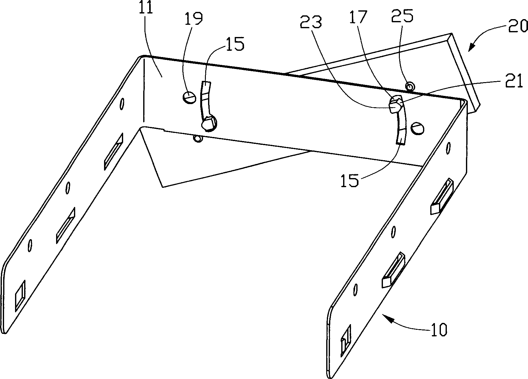 Front panel clamping and buckling method