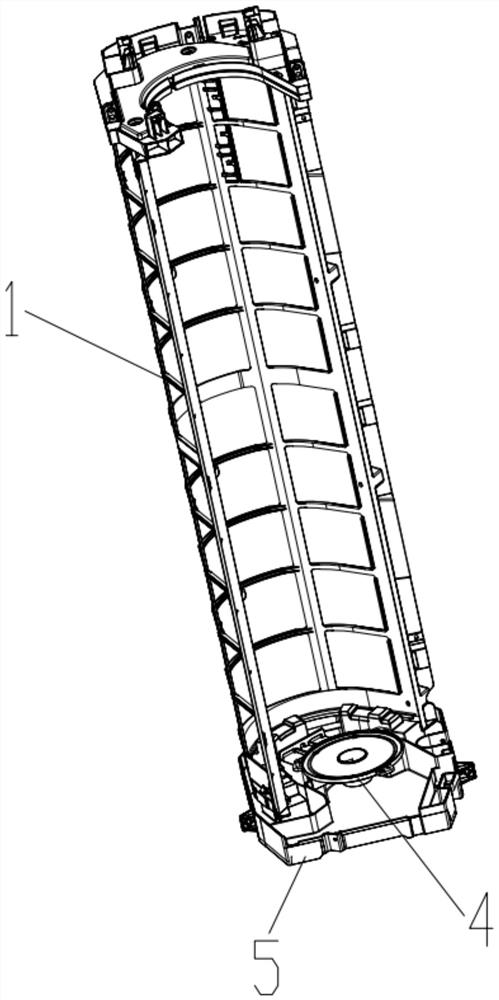 Air duct end cover water diversion structure and air conditioner