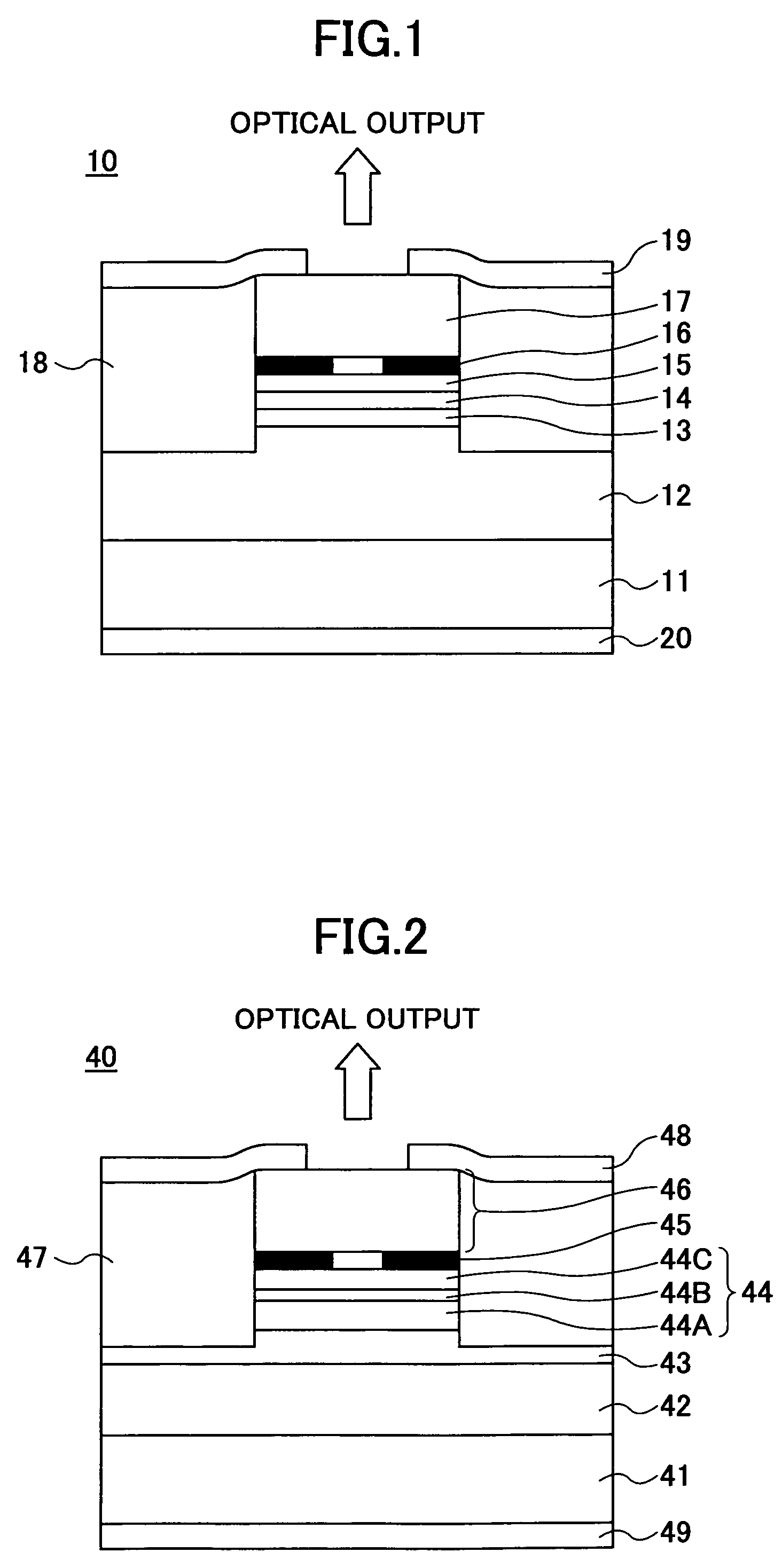 Surface-emission laser diode and fabrication process thereof