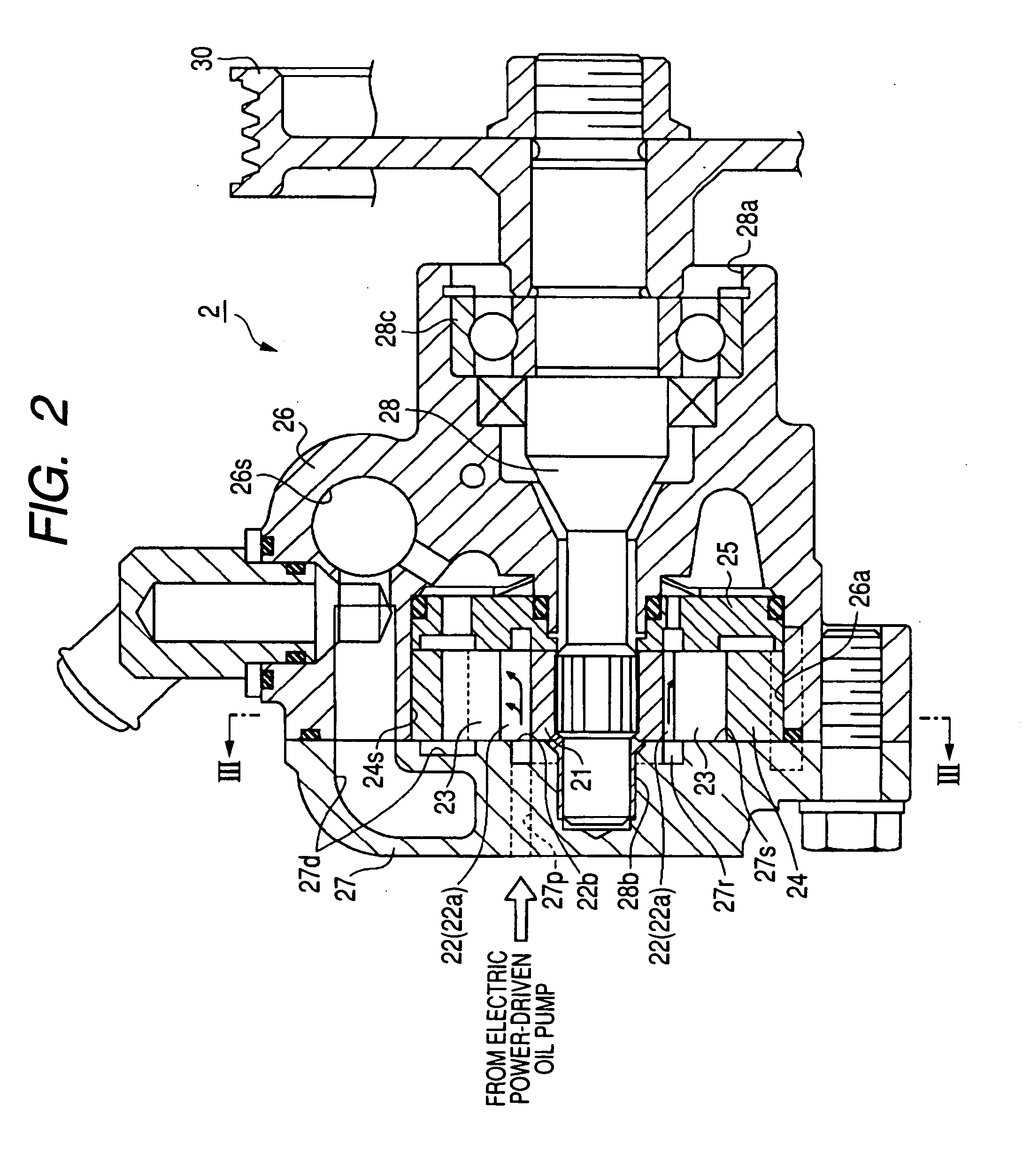Oil pump system for vehicle