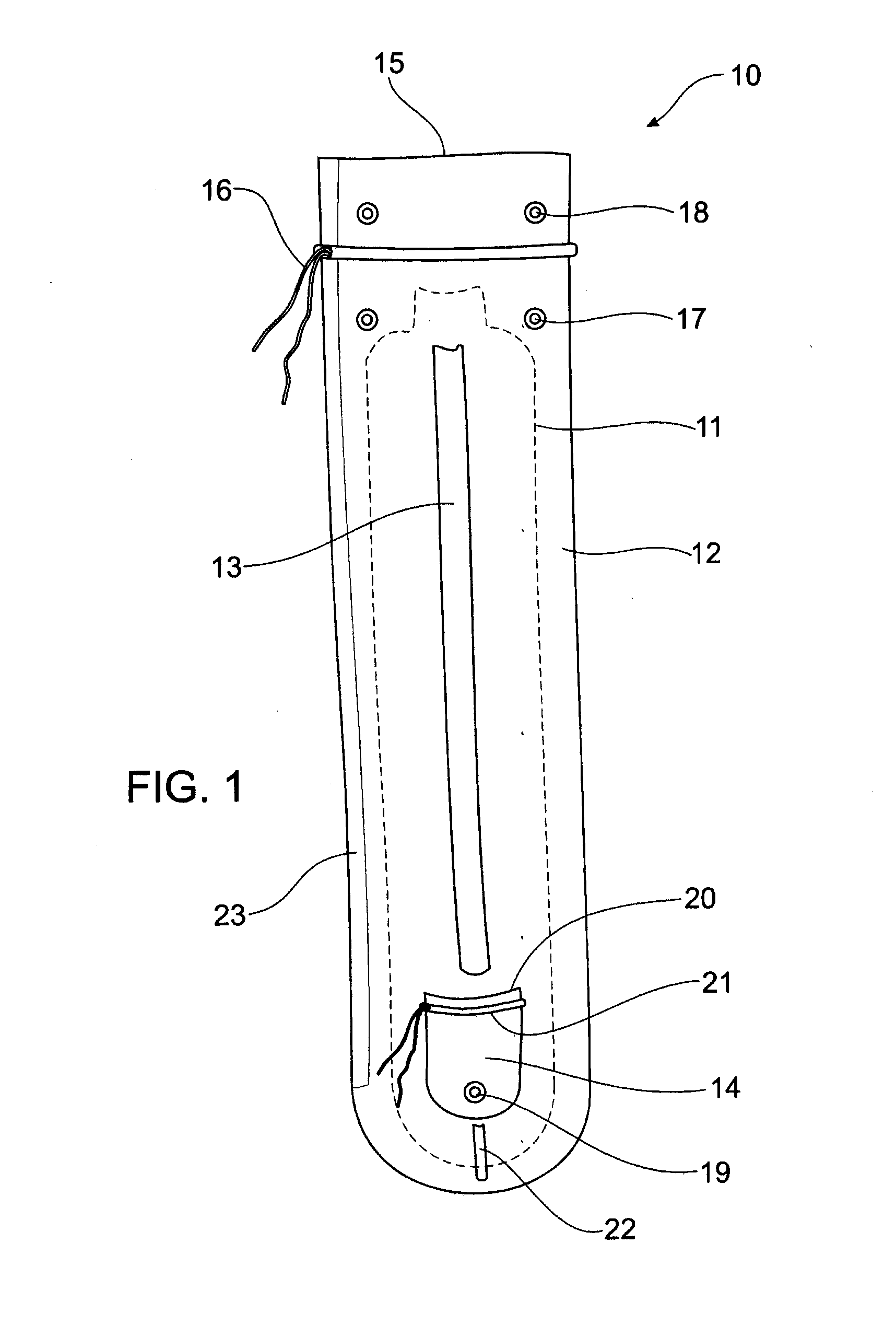 Explosives container and method