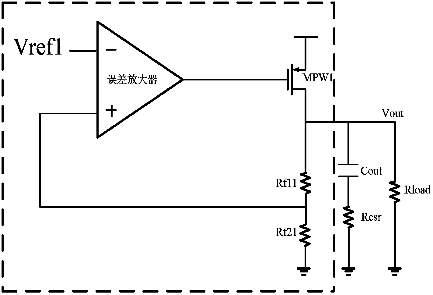Low drop-out linear regulated power supply without off-chip capacitor