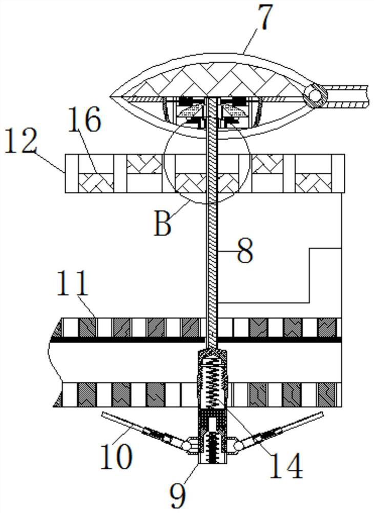 Industrial sewage treatment device without energy consumption