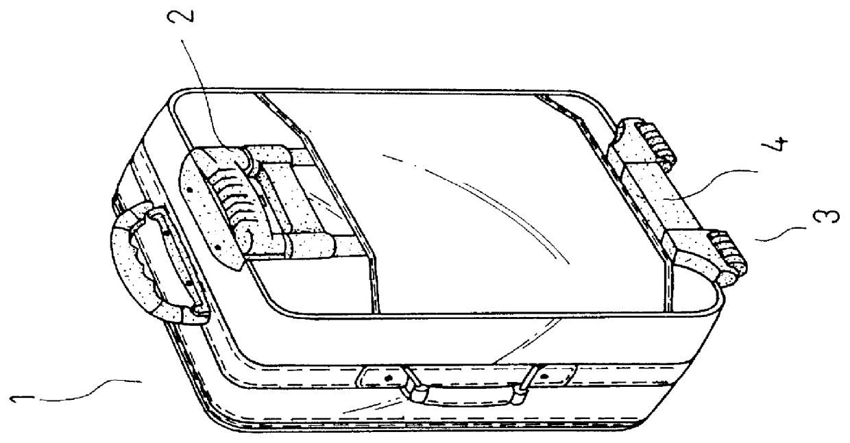 Concealed pulling rod of luggage case and wheel stand construction