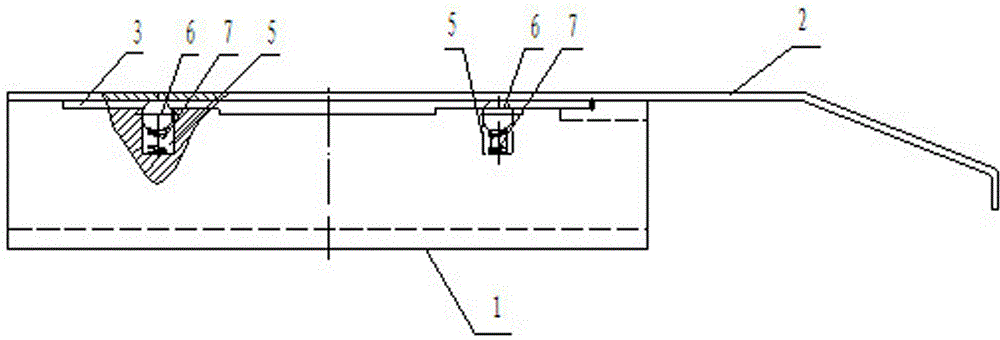 Plastic tray buckle locating device of full-automatic carton lifting handle eyeleting machine