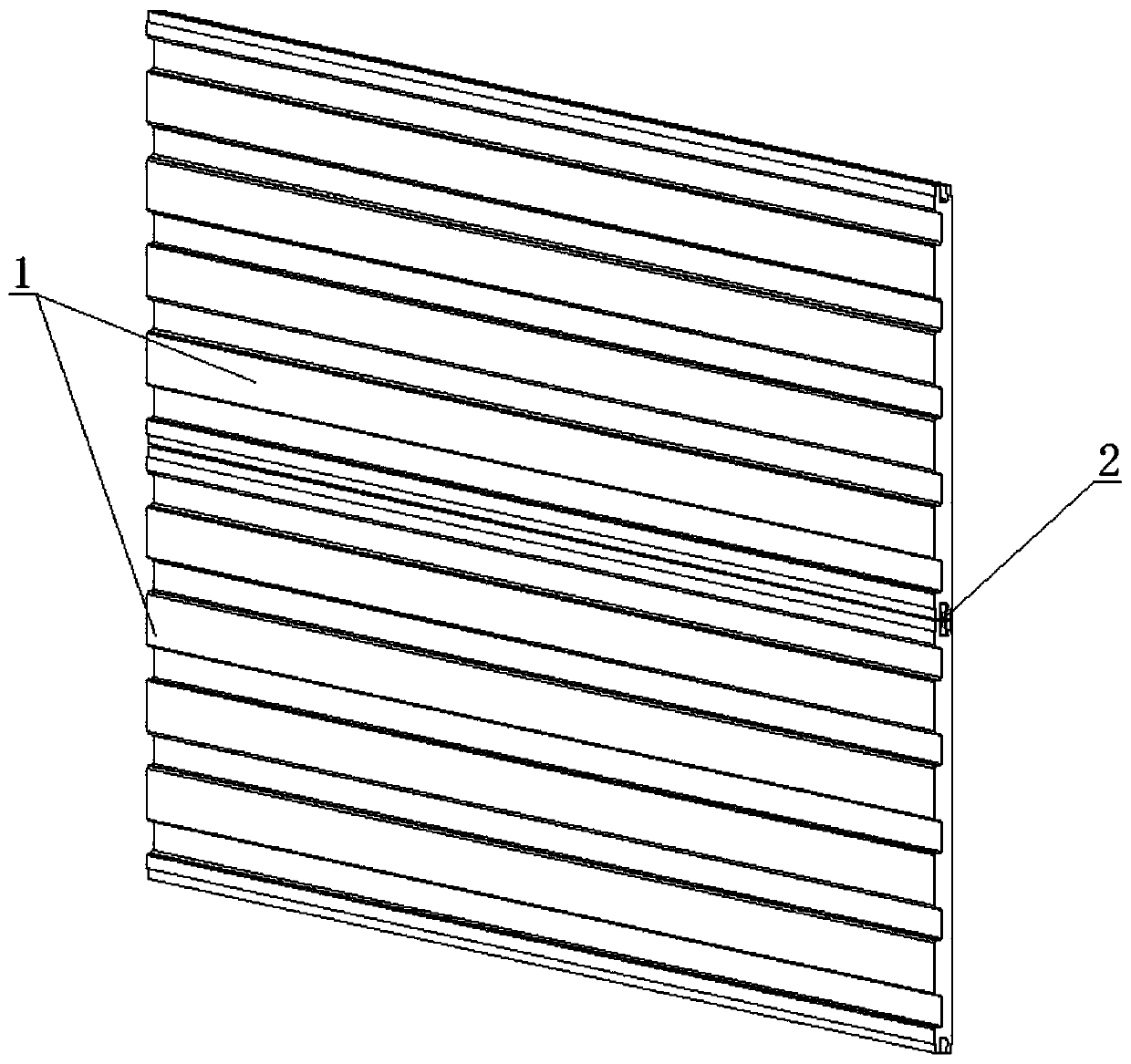 Panel with tongue grooves for forehand and backhand spliced flower box