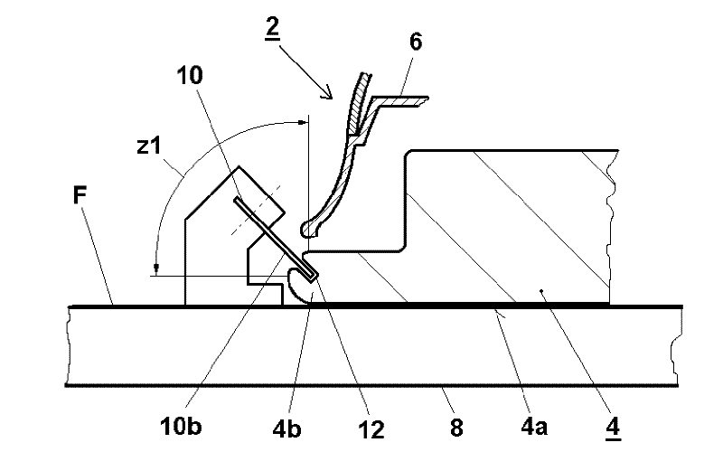 Iron bottom, ironing device with an iron bottom and complete set of ironing device