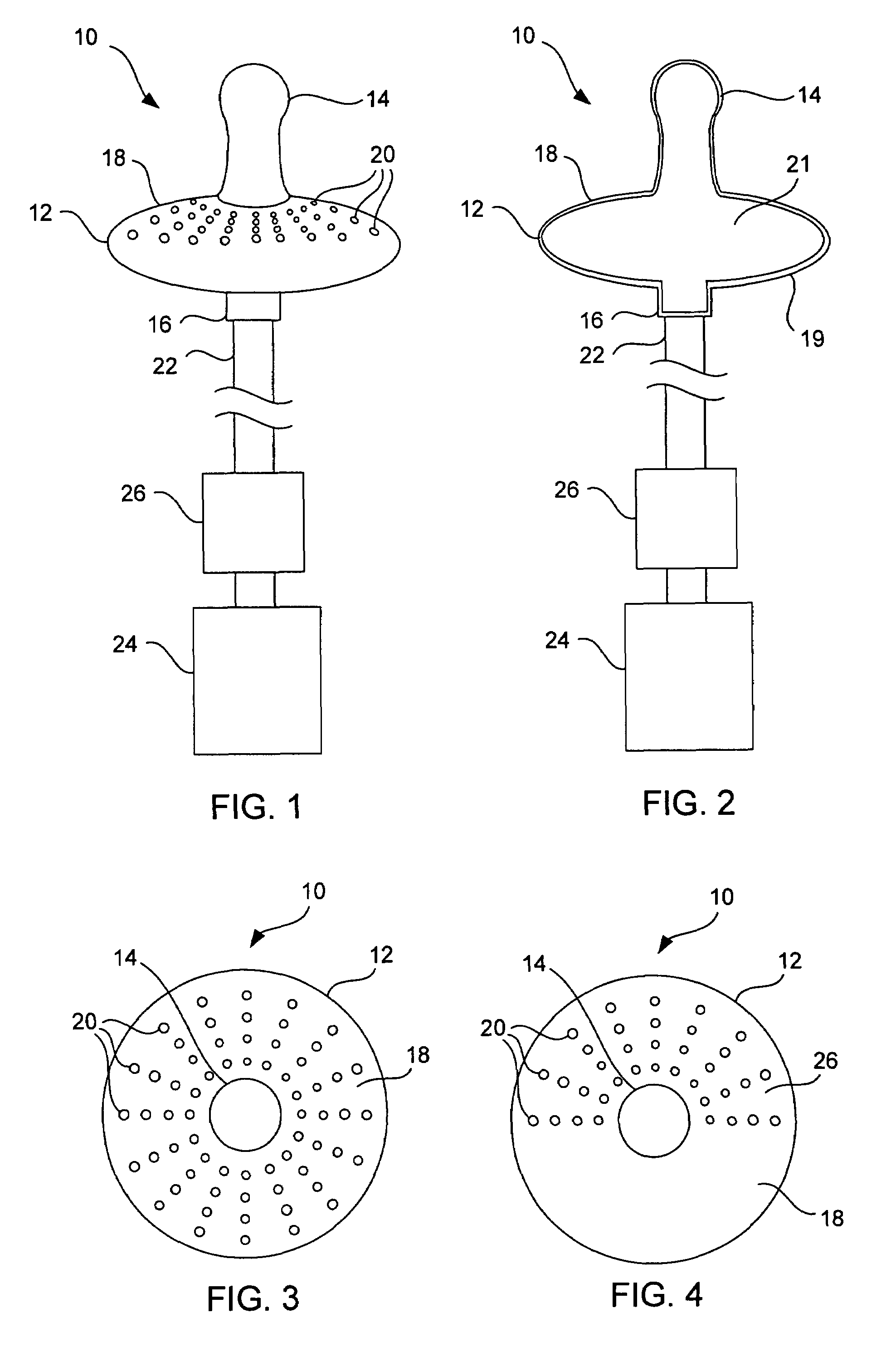 Gas delivery device for infants