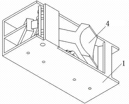 Mechanical supporting mechanism of bamboo splitting machine