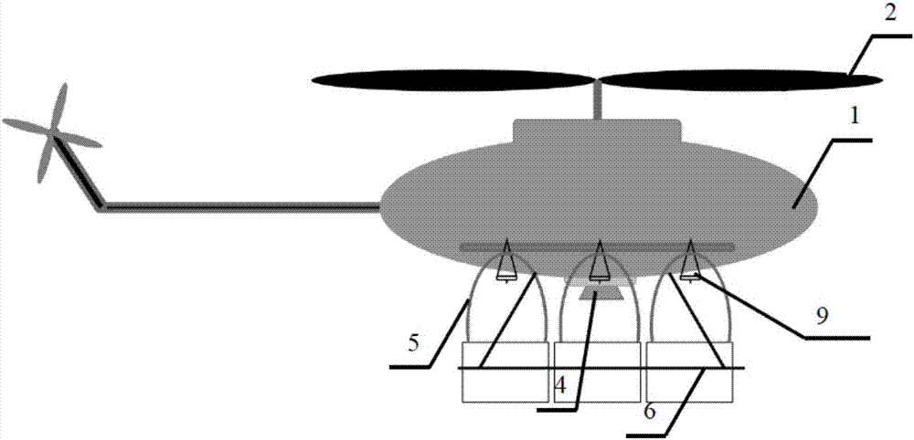 Bombing-type disaster-relieving and fire-extinguishing unmanned aerial vehicle