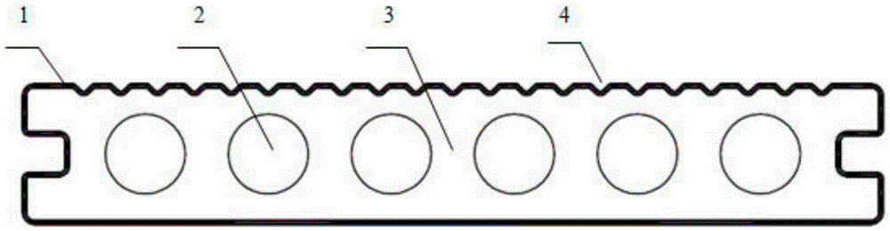 A flame-retardant polyolefin wood-plastic co-extrusion profile and its preparation method