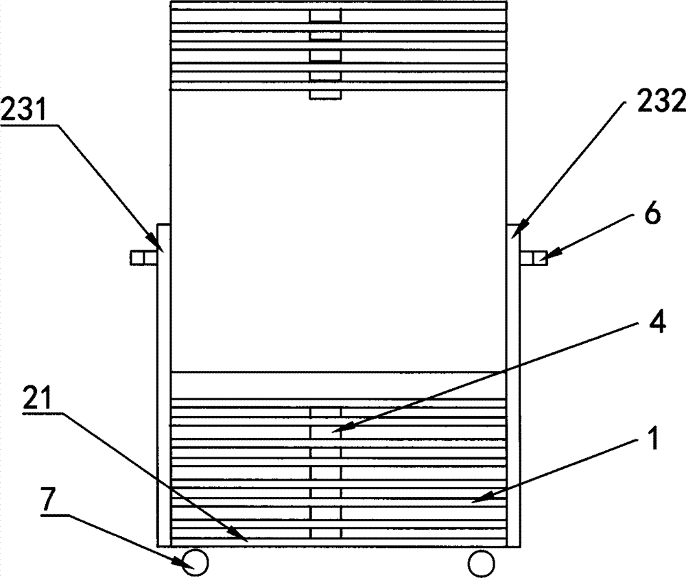 Cooling and storing device for rubber sheets