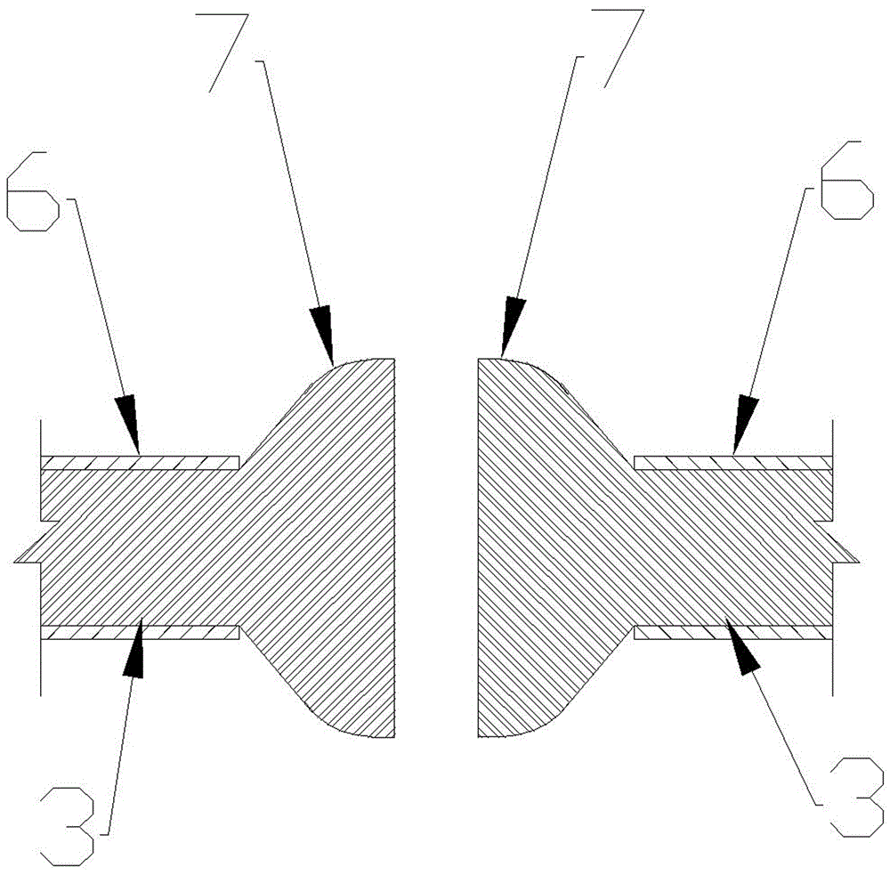 Self-waterproof cable coaxial butt joint device with pier head