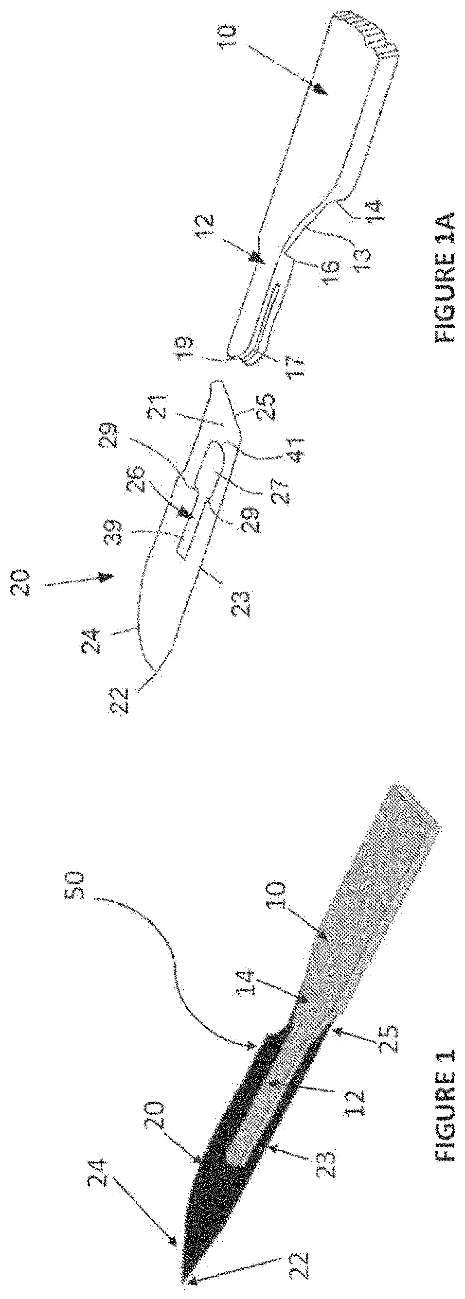 Apparatus for detaching surgical blades