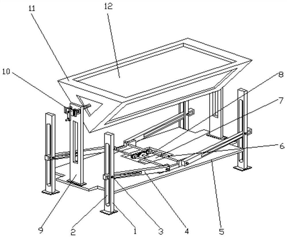 Novel multifunctional display stand for media monitoring center