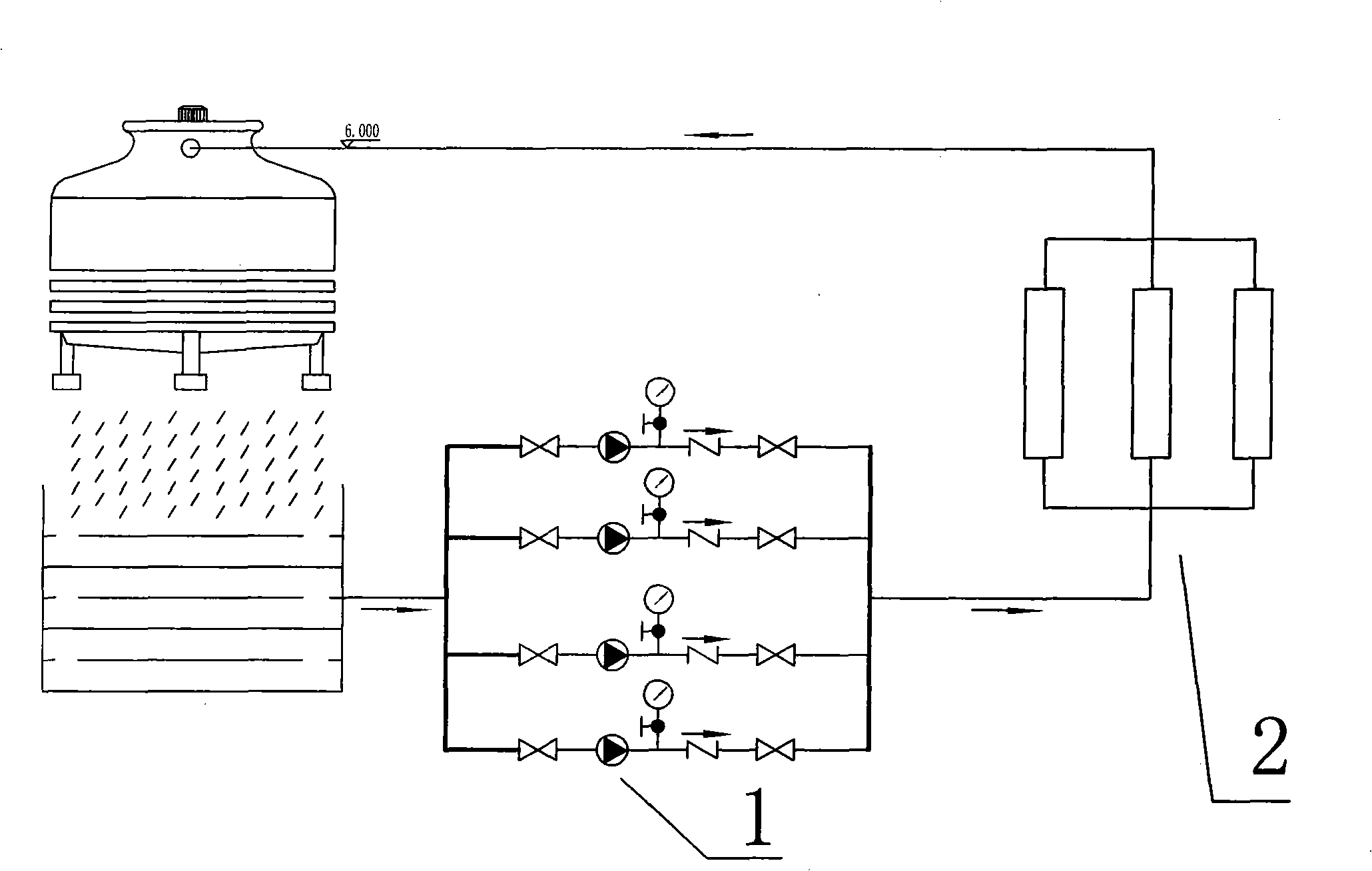 Optimization technique of circulating water body conveying system