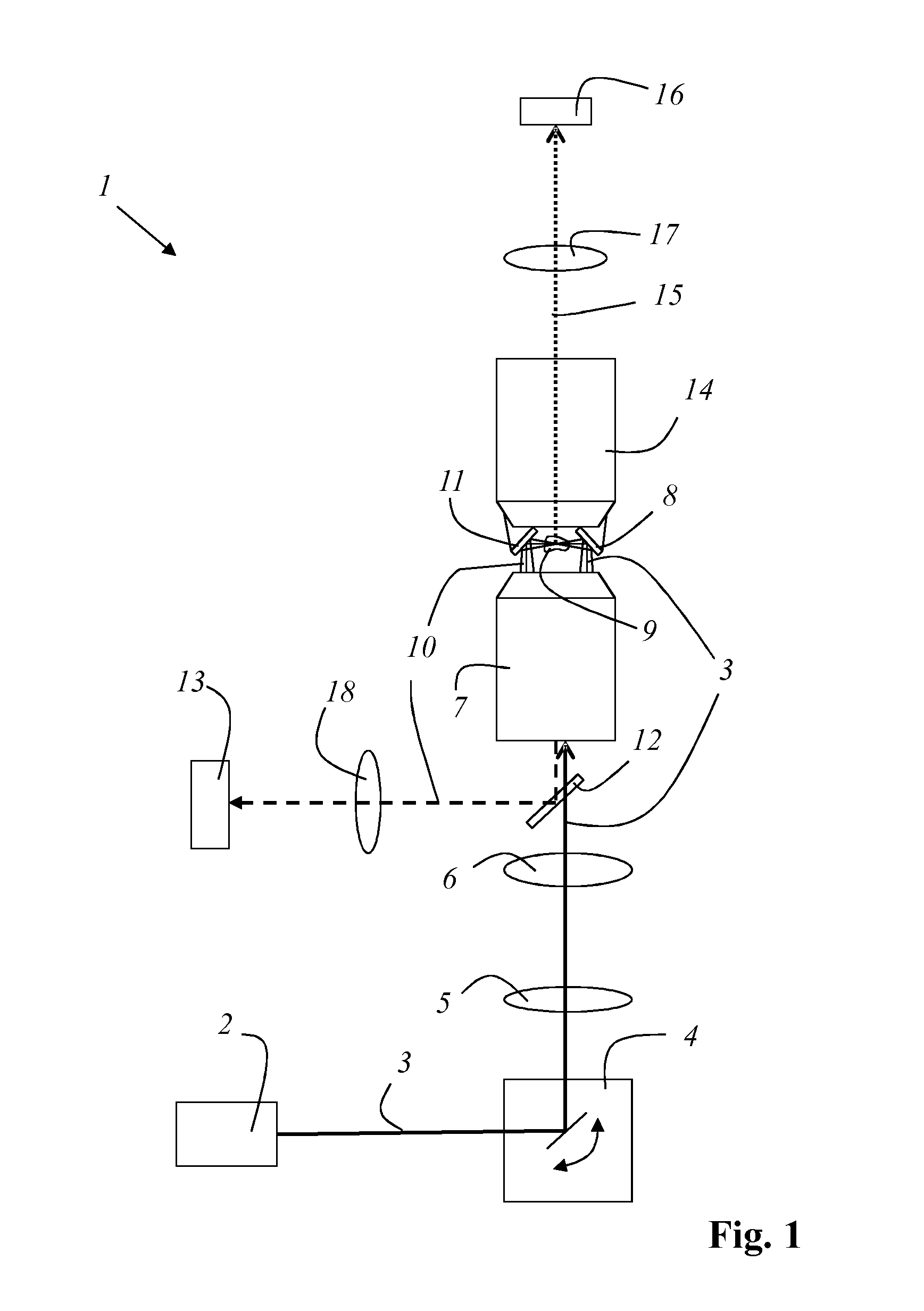 Method and apparatus for investigating a sample by means of optical projection tomography