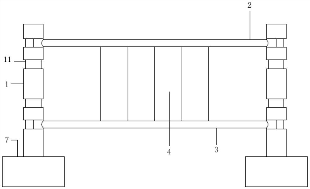 Fabricated fence mounting structure with hidden mounting structure