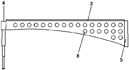 Expandable branching rib plate high-precision reflecting plane