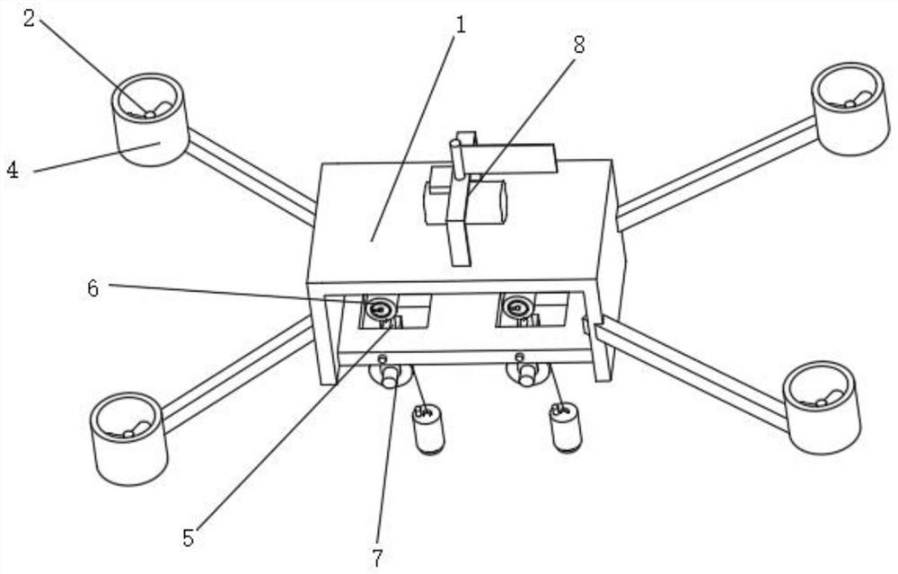 Control platform of unmanned aerial vehicle surveying and mapping device
