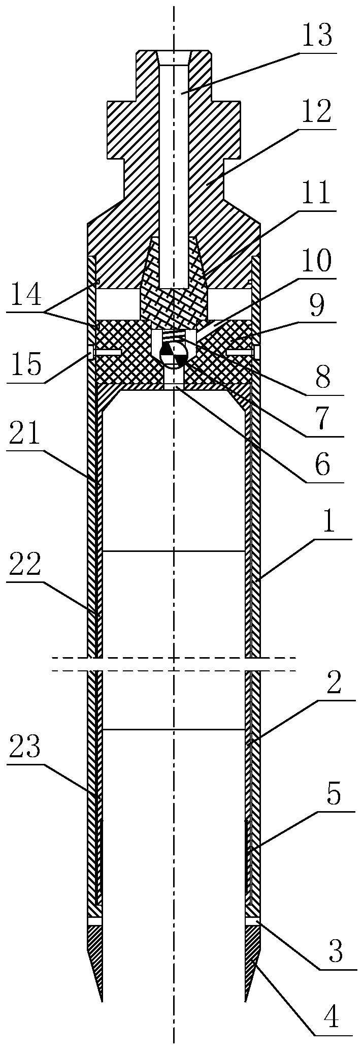 A coring device, method and application for maintaining the overall appearance of soil in water-containing loose strata