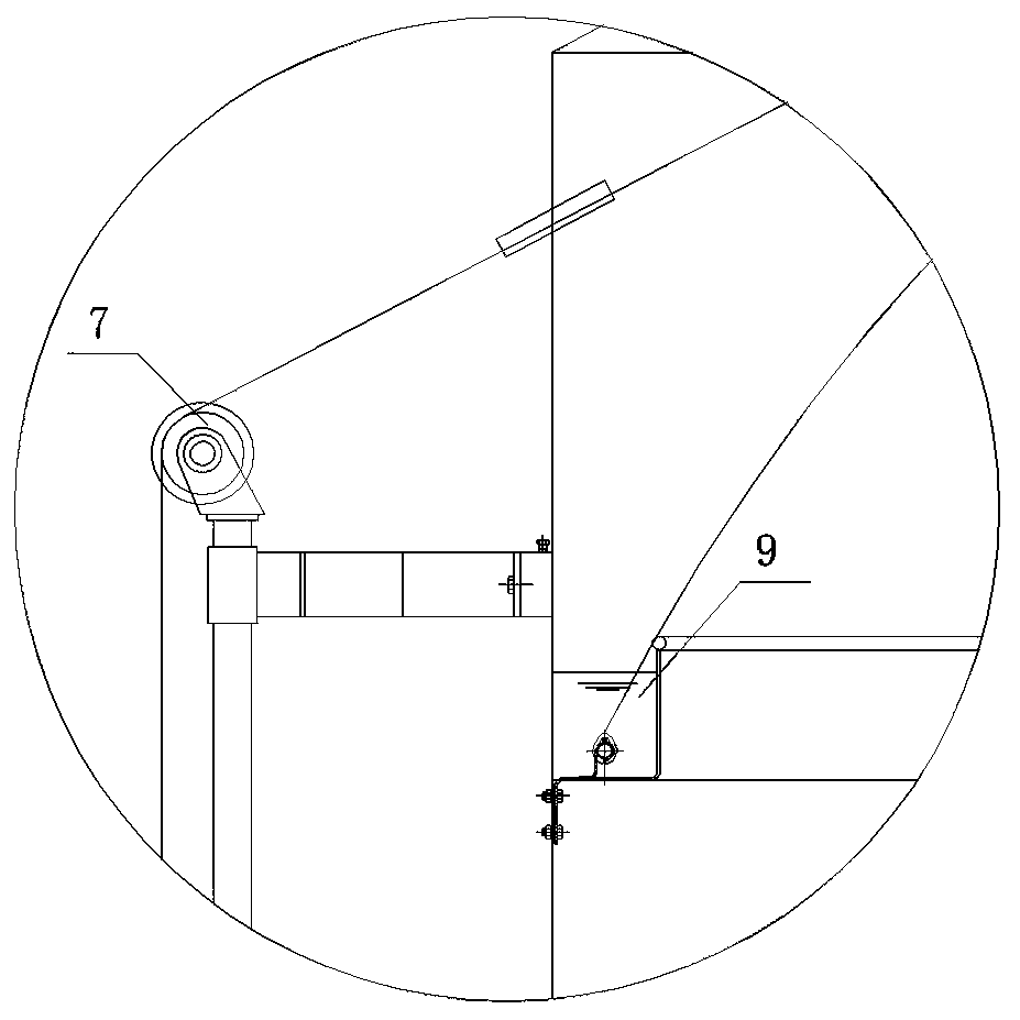 Large-scale sealed type gas and fluid integrated tank body and multiple gas pressure protecting device