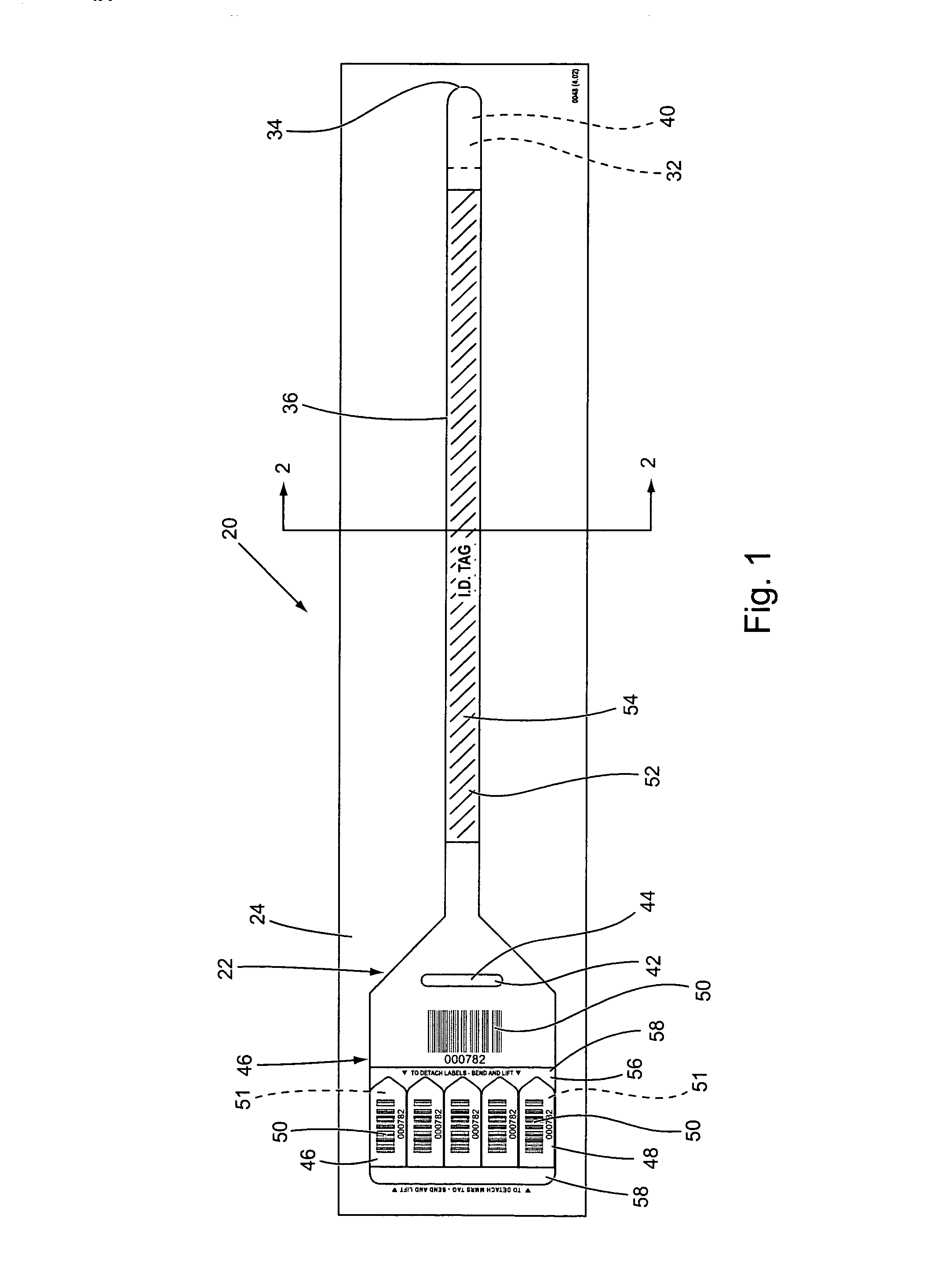 Wristband/cinch with label assembly business form and method