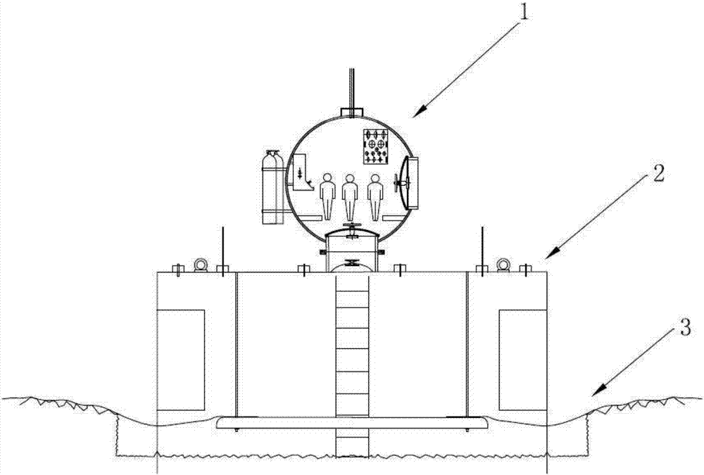 Deep-sea high-pressure dry type maintenance device