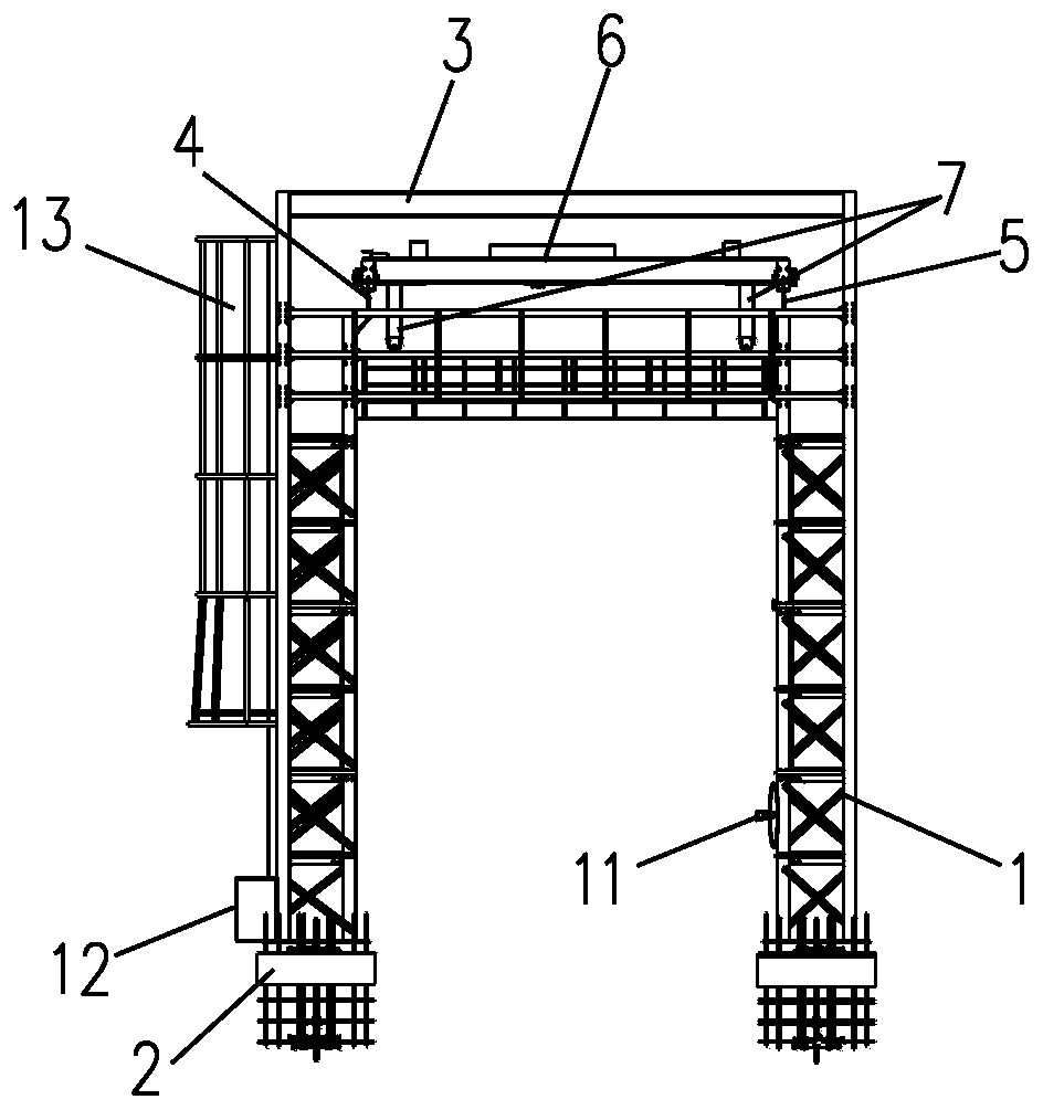 A frame of a vehicle cabin volume measurement system