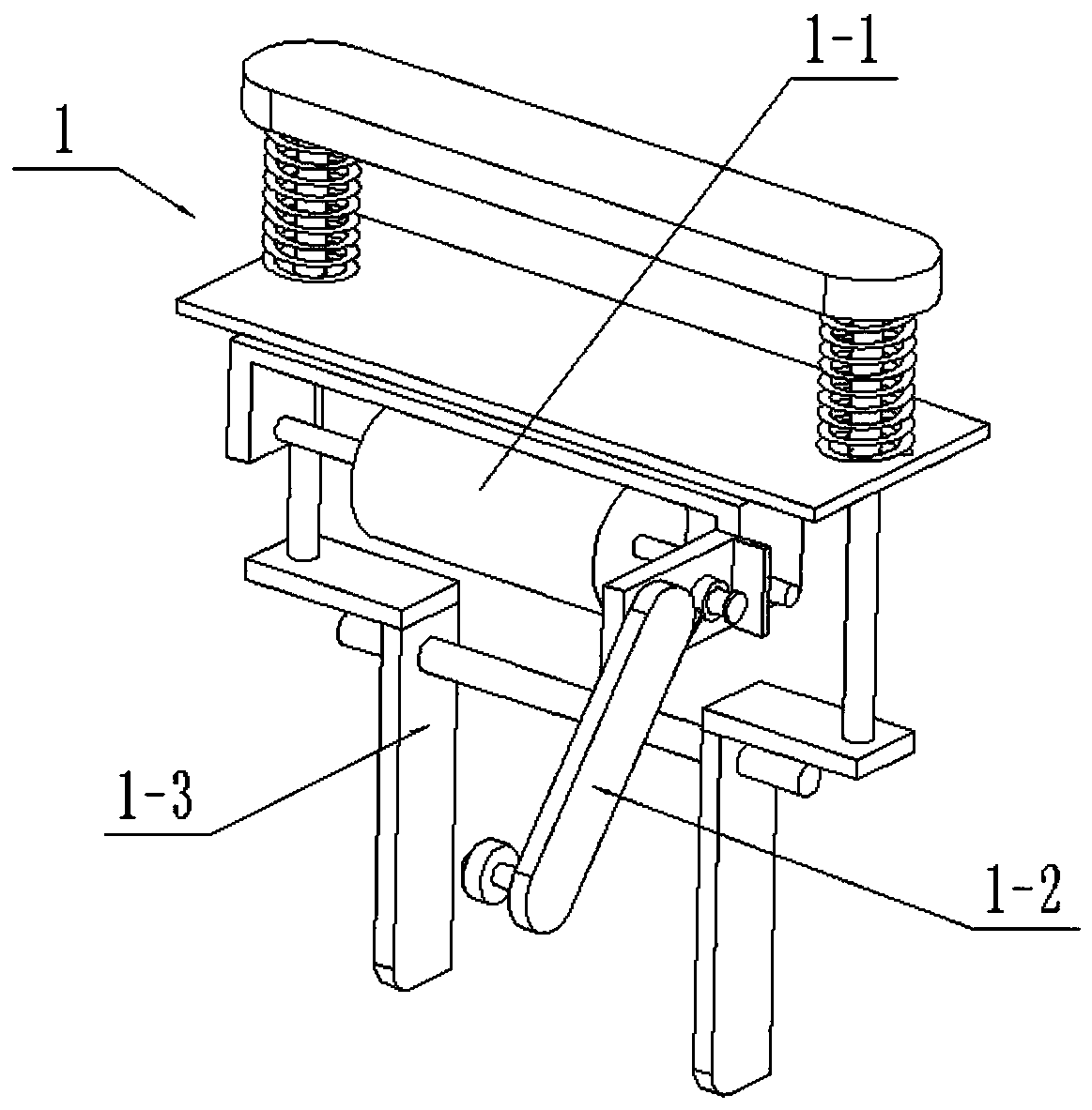 Unwinding and stacking device for roll cloth with anti-loosening