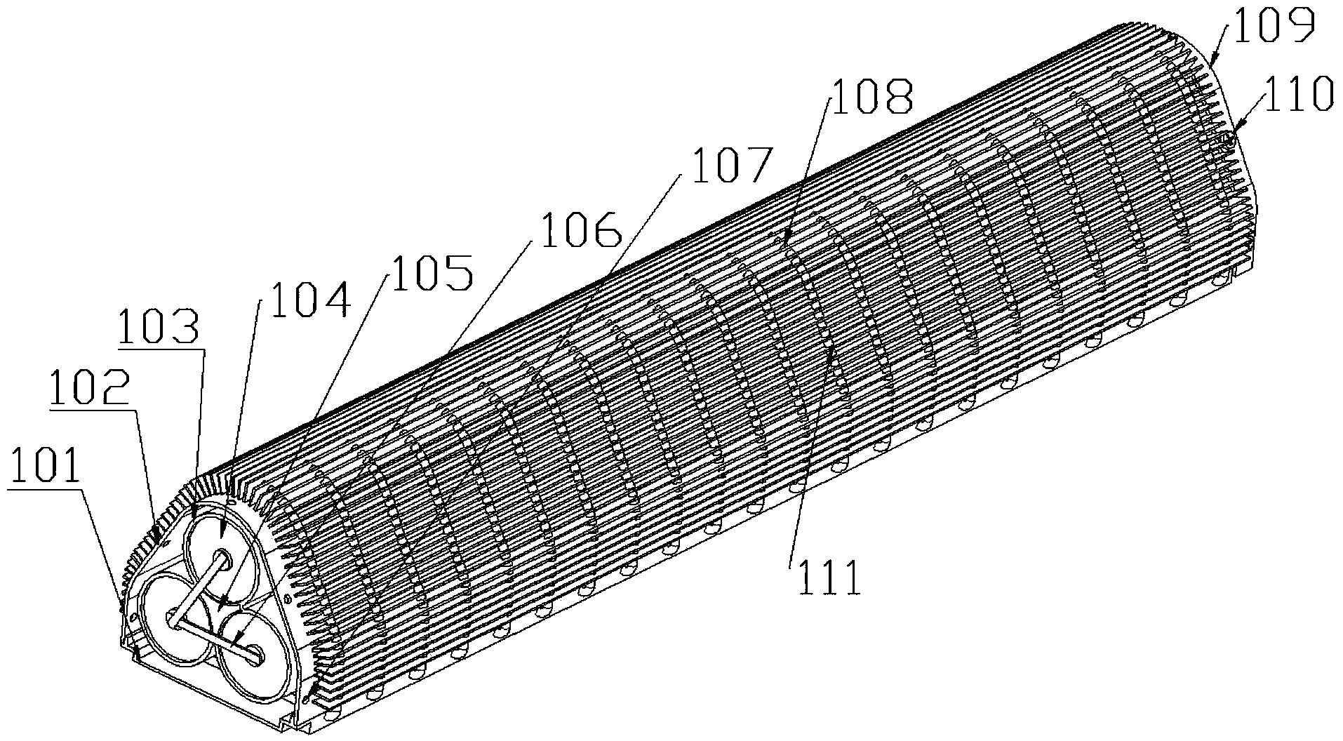 Power battery module based on air, hot pipe and phase-change material coupled cooling