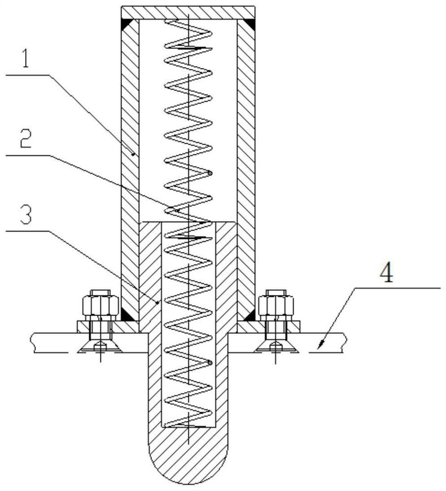 Rail limiting device of heavy railway mechanical platform platform plate