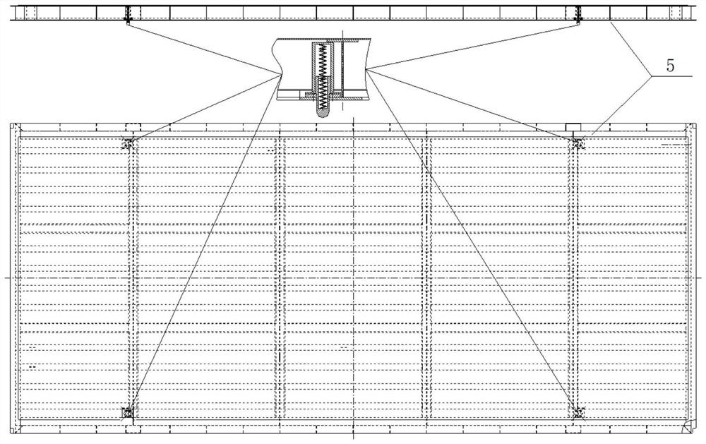 Rail limiting device of heavy railway mechanical platform platform plate