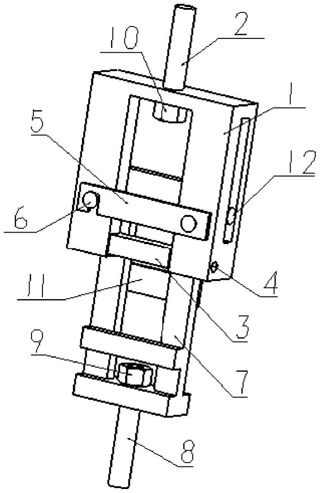 Tensile shear strength test device